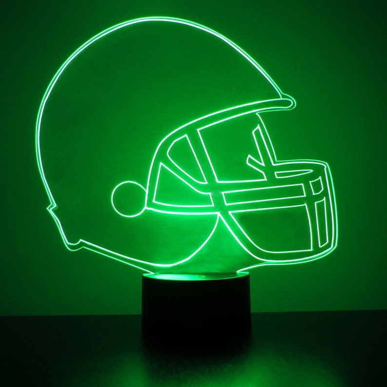 16 Color Options Engraved Table Lamp Carolina Panthers Light Up Night Light Personalized Free LED With Remote Featuring Licensed Decal