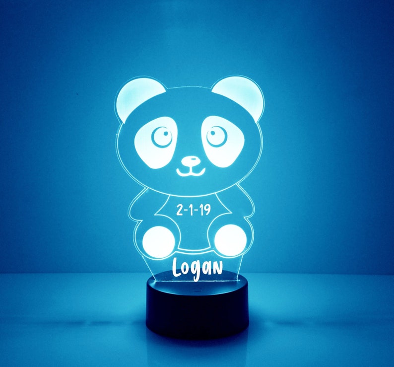 MirrorMagicGifts Panda Bear Night Light - Thumbnail 4