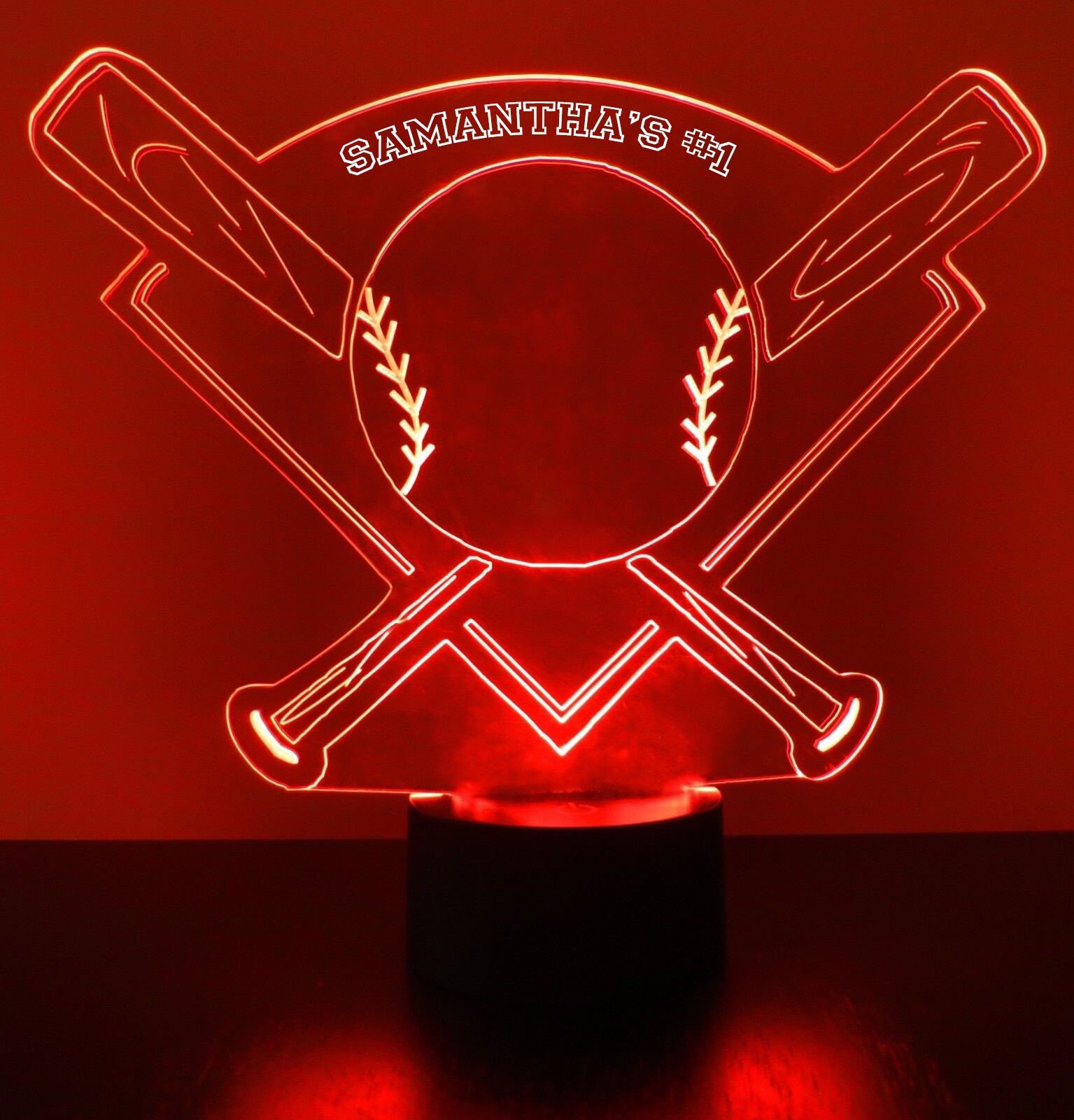 Atlanta Braves LED Baseball Sports Fan Lamps Light Up Custom Etsy
