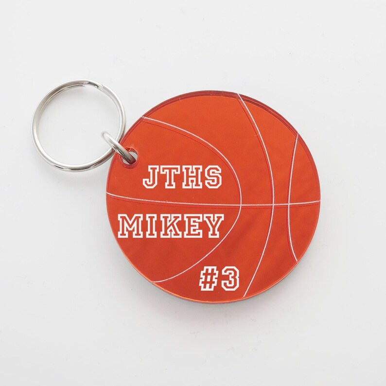 Personalized Basketball Key Chain Engraved With Name and Etsy