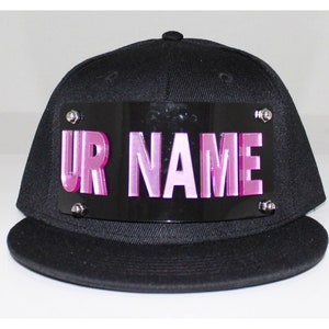 Snapback Hat ,Mirrored Letters , Logo Reproduction, Name, Business Logo, Custom Made, Create Your Own Snapback Hat
