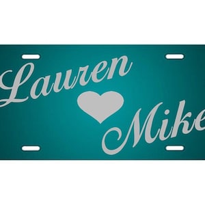 Placa personalizada Vanity - Etiqueta automática - Crie seus próprios nomes, mensagens, qualquer texto em etiqueta de alumínio