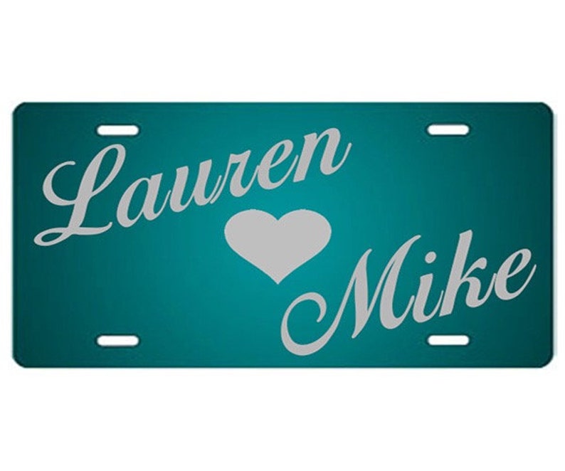 Vanity License Plate Auto Tag Create Your Own Names Etsy