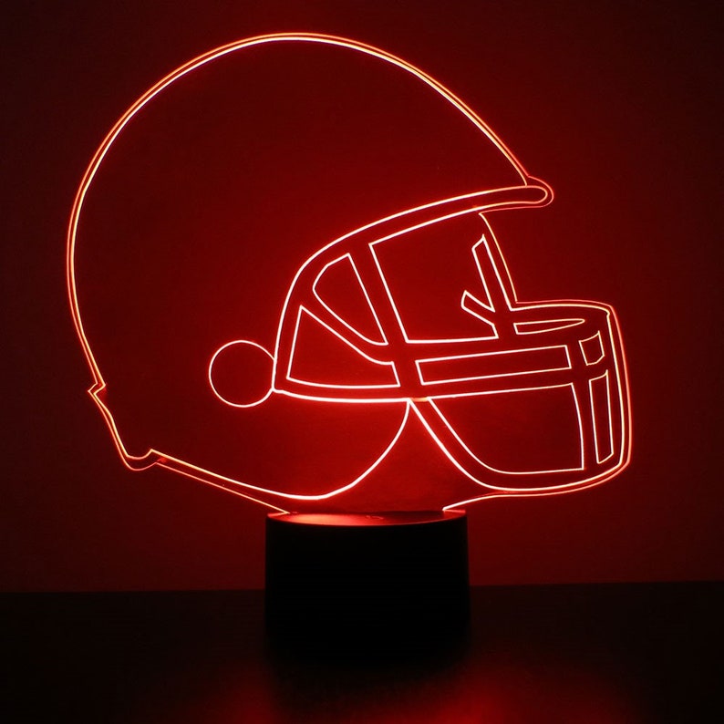 16 Color Options Iowa State Cyclones Light Up Night Light LED With Remote Personalized Free Engraved Table Lamp Featuring Licensed Decal