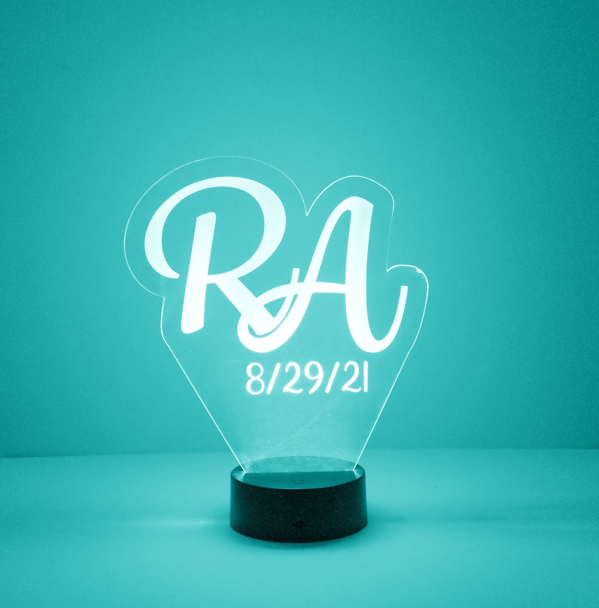 Custom Made LED Acrylic Light up Centerpieces Create Your Etsy UK