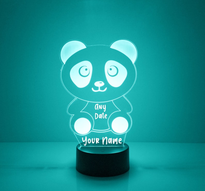 MirrorMagicGifts Panda Bear Night Light