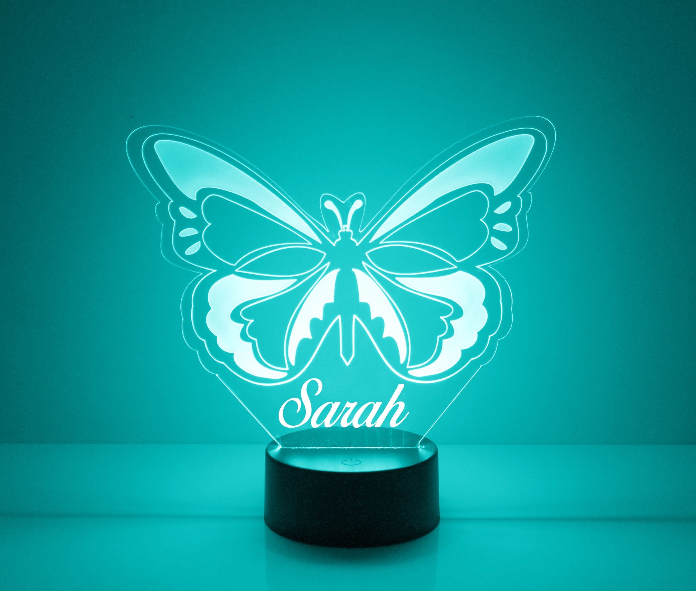 Butterfly Night Light Personalized Free LED Night Lamp With Etsy