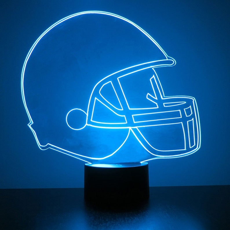 16 Color Options Iowa State Cyclones Light Up Night Light LED With Remote Personalized Free Engraved Table Lamp Featuring Licensed Decal