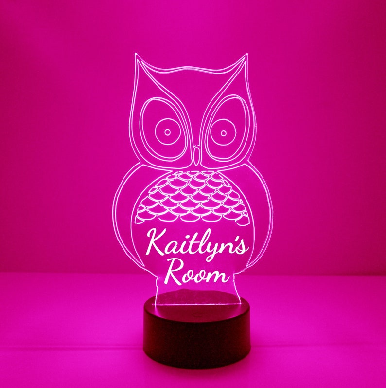 MirrorMagicGifts Owl Night Light - Thumbnail 2