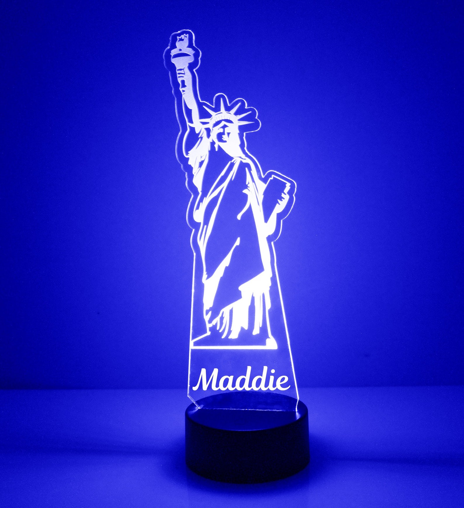 Statue of Liberty Night Light Personalized Free LED Night Etsy