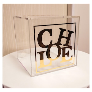 Caixa de presente personalizada. Caixa de cartão, caixa de presente para cheques e envelopes, caixa de acrílico para presente, Bar, Bat Mitzvahs, Aniversário de 16 anos.