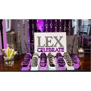 Personalized Mirrored Acrylic Place Cards Escort Cards Wedding Guest - Bat Mitzvah Bar Mitzvah Laser Cut Names Seating Cards Custom Name