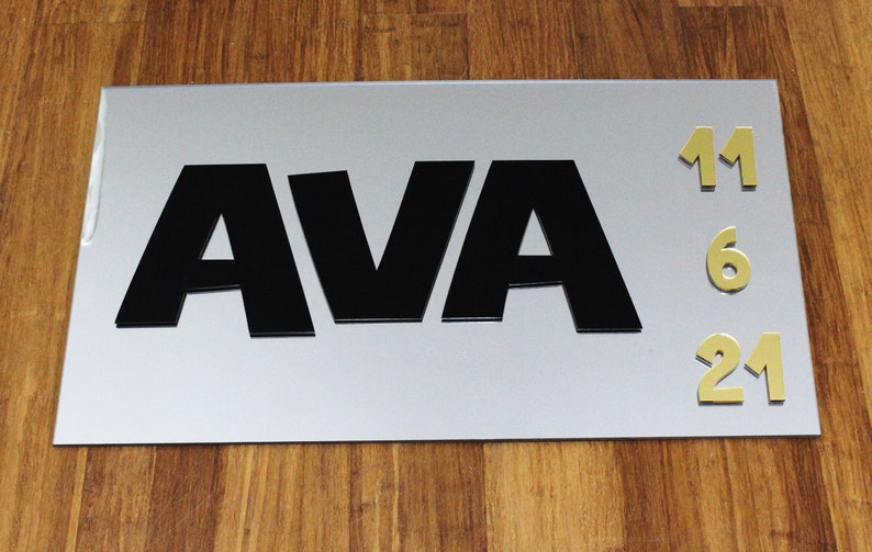 Custom Made Bar/Bat Mitzvah/ Wedding/ Party Mirrored Acrylic Sign In Board - Sweet 16 Party Sign In Board image 3
