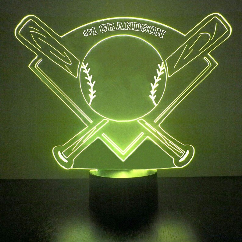 Atlanta Braves LED Baseball Sports Fan Lamps Light Up Custom Etsy