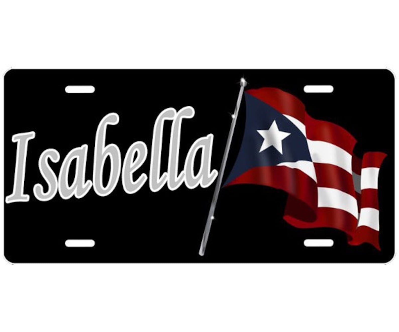 Puerto Rico Heritage License Plate Auto Tag Create Your Etsy