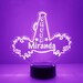 Cheerleader Megaphone Night Light, Personalized Free, LED Night Lamp ...