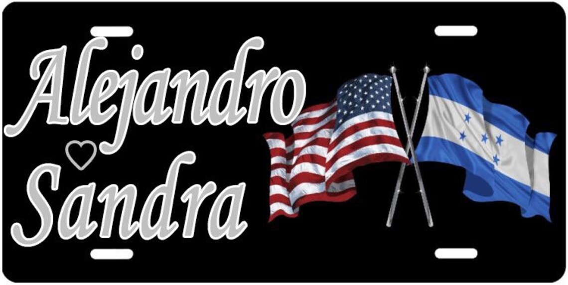 Honduras Heritage License Plate Auto Tag Create Your Own Etsy