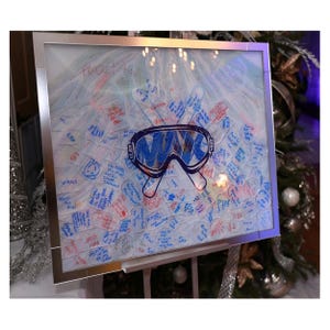 Drop Box Custom Made Bar/Bat Mitzvah Mirrored Acrylic Drop In Sign In Board - Sweet 16,- Weddings, Quinceaneras, Shadow Box Sign In Board