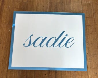 Custom Made Bar/Bat Mitzvah Mirrored Acrylic Sign In Board - Create Your Own Logo - Sweet 16 Party Sign In Board