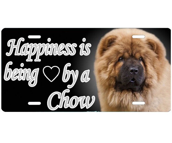 Chow Chow Vanity Dog License Plate Auto Tag Create Your - Etsy
