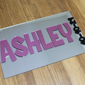 Custom Made Bar/Bat Mitzvah/ Wedding/ Party Mirrored Acrylic Sign In Board - Sweet 16 Party Sign In Board image 5