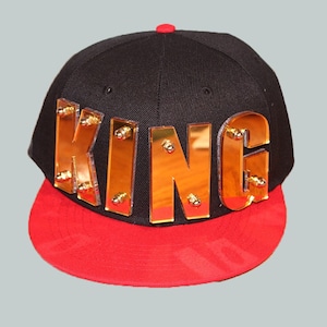Create Your Own Custom Mirrored Letters Snapback Hat, Logo Reproduction, Name, Business Logo,