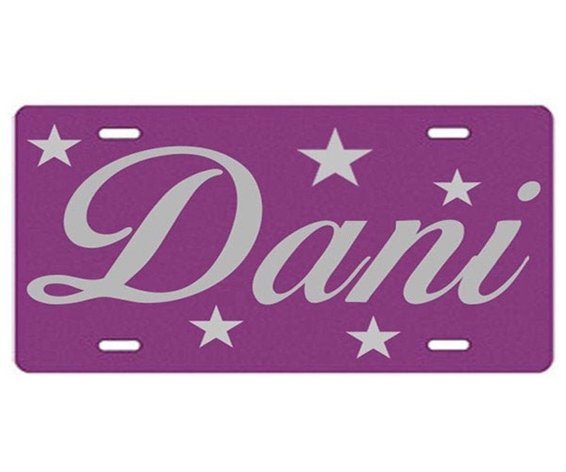 Personalized Vanity License Plate Auto Tag Create Your Etsy