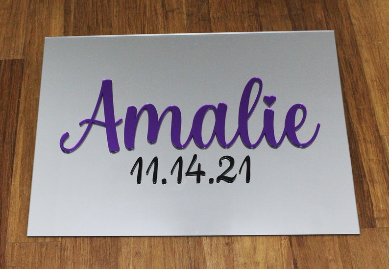 Custom Made Bar/Bat Mitzvah/ Wedding/ Party Mirrored Acrylic Sign In Board - Sweet 16 Party Sign In Board image 8