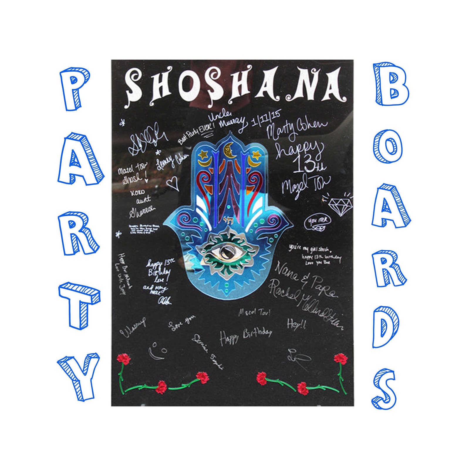 Custom Made Bar/Bat Mitzvah Mirrored Acrylic Sign In Board Etsy