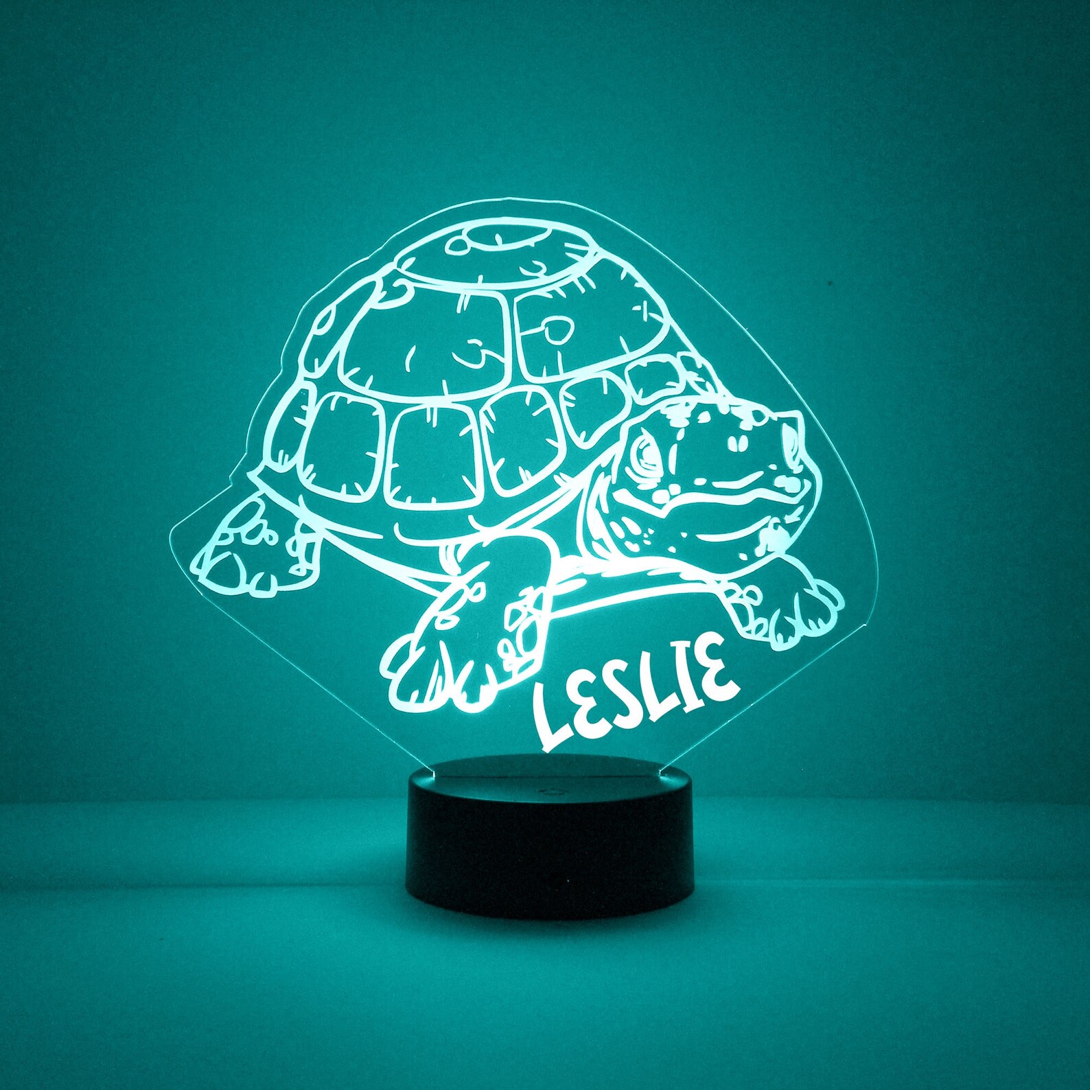 Turtle Night Light Personalized Free LED Night Lamp With Etsy