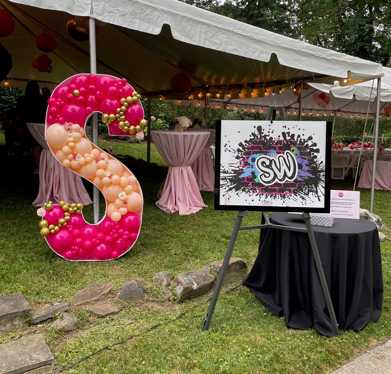 Drop Box Custom Made Bar/Bat Mitzvah Mirrored Acrylic Drop In Sign In Board - Sweet 16,- Weddings, Quinceaneras, Shadow Box Sign In Board image 7