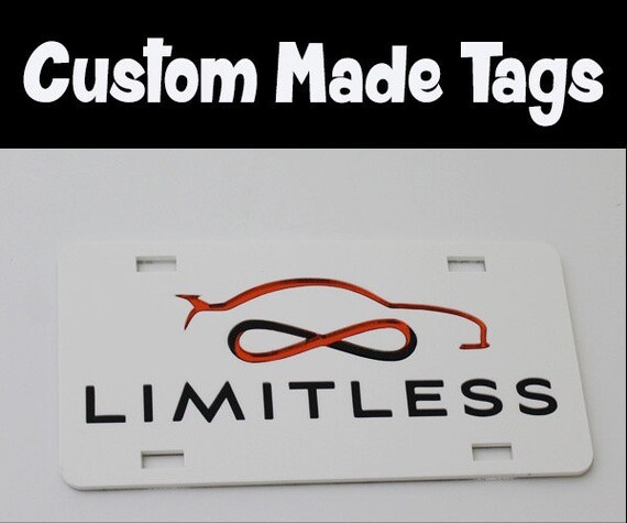 Custom Logo License Plate Auto Tag Vanity License Plate Frame Your Logo Create Your Own Etsy Ireland