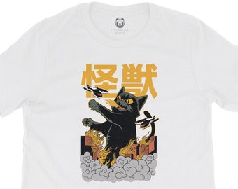 Unisex Tee Kaiju Master T-shirt Japanese Kaiju Shirt Japanese Shirt Funny Graphic Tee Aesthetic Shirt