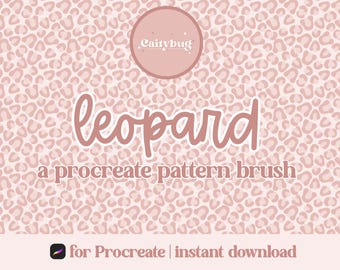 Textuurborstel met luipaardpatroon voor procreate (commercieel gebruik)