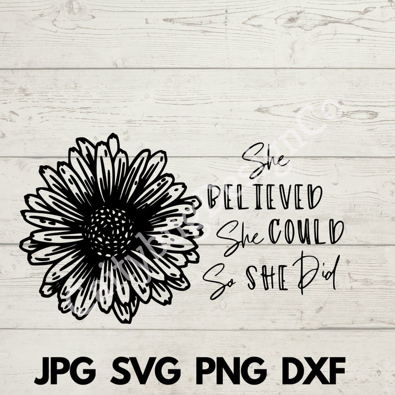 Download Sunflower svg inspirational quote sunflower cricut cut | Etsy