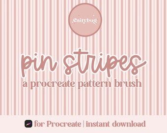 Pincel con textura de rayas finas para Procreate (uso comercial)