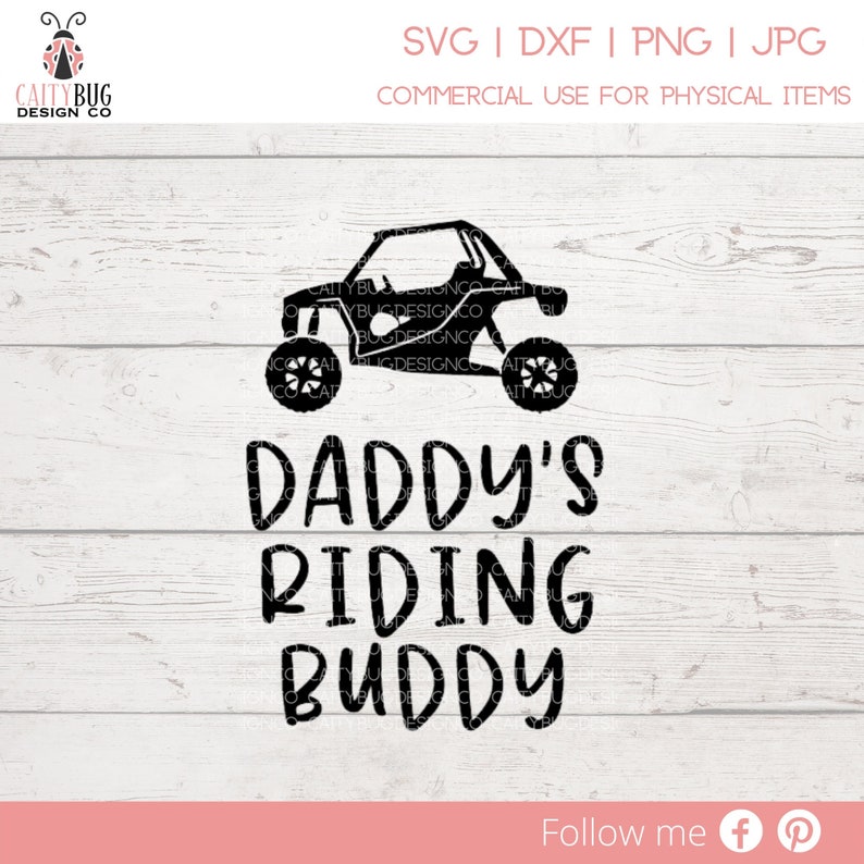 Daddys Riding Buddy RZR Cut File Daddys Riding Buddy SVG Etsy
