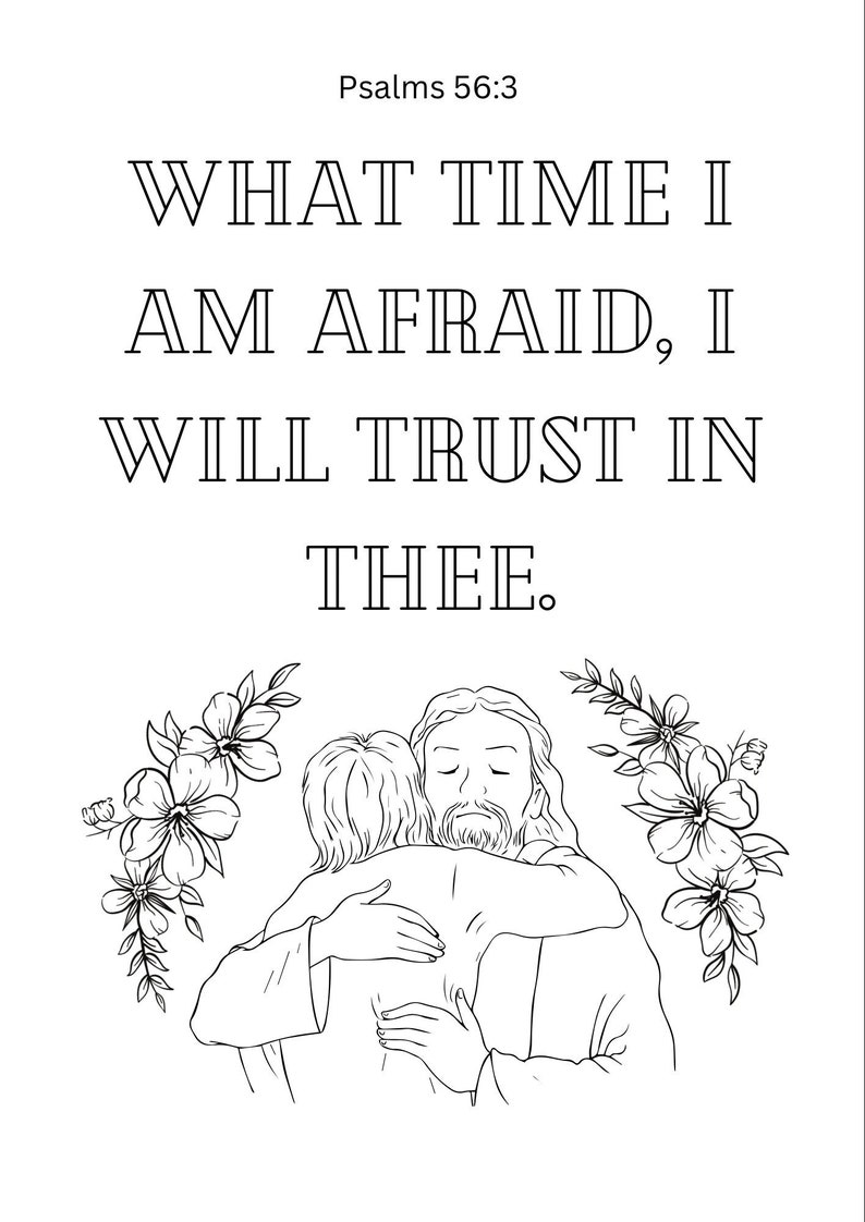 Bible Verse Color Sheet - Etsy