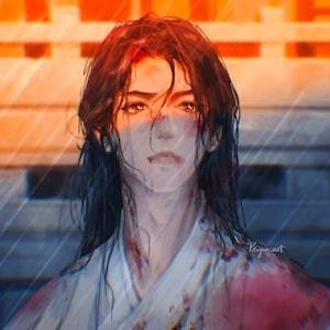 Qiangjinjiu Fan Art - Art Prints (Zwei Stück) - Ballade des Schwertes und des Weines - Shen Lanbezug