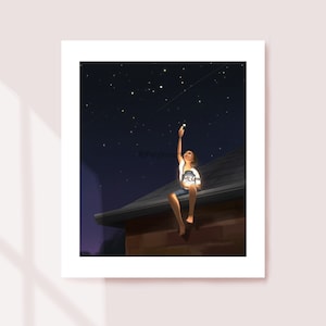 Star Collector - Art Print - Wall Deco - Illustration Print - Wall Art - Peijin