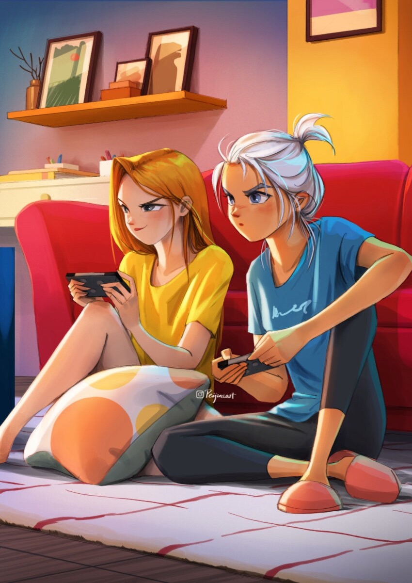 Serata di giochi - Stampa artistica - Serata tra ragazze - Migliori amiche - Amicizie - Atmosfera accogliente - Divertimento nella vita - Peijin