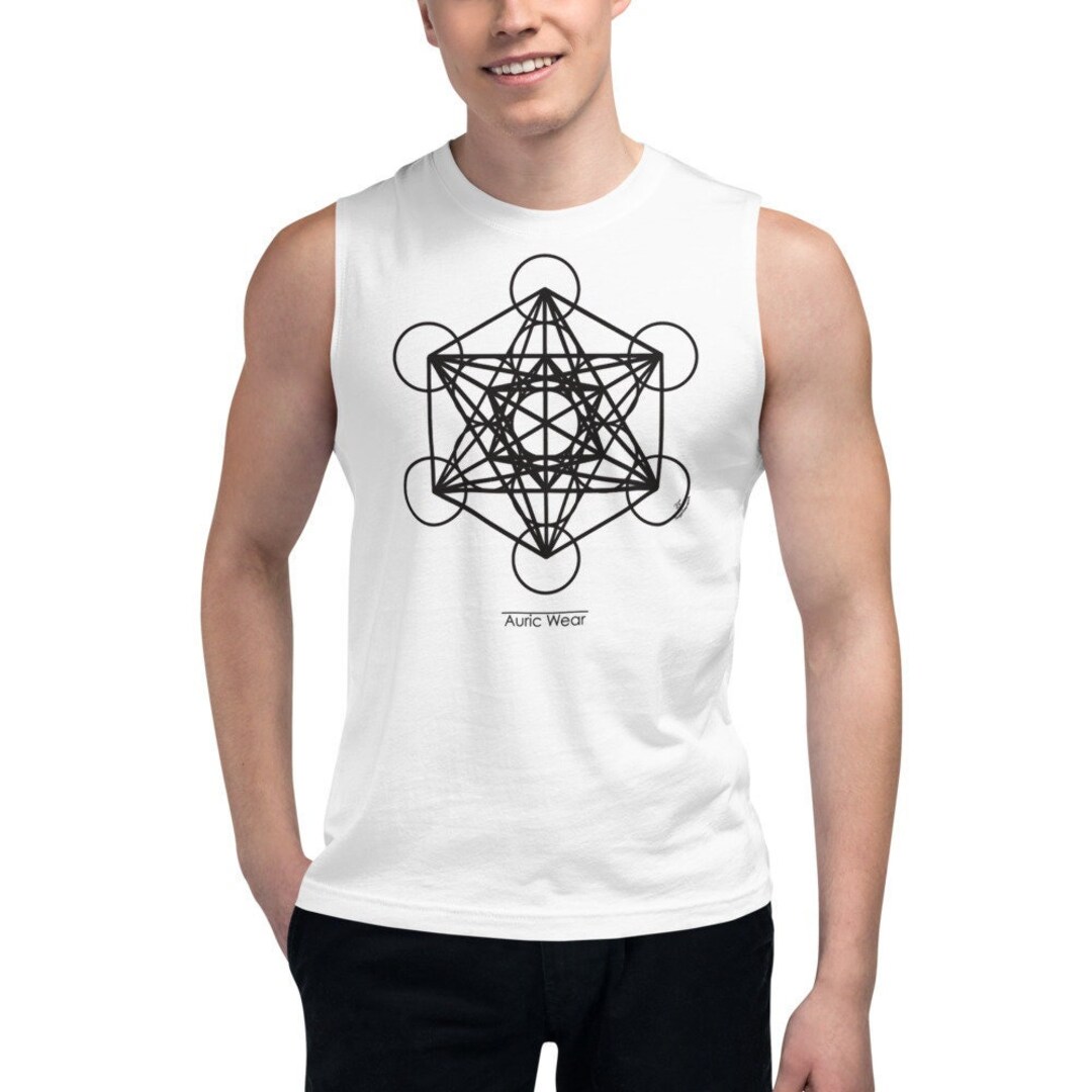 Metatrons Cube Muscle Tee Shirt Biblical Bible Christian Etsy