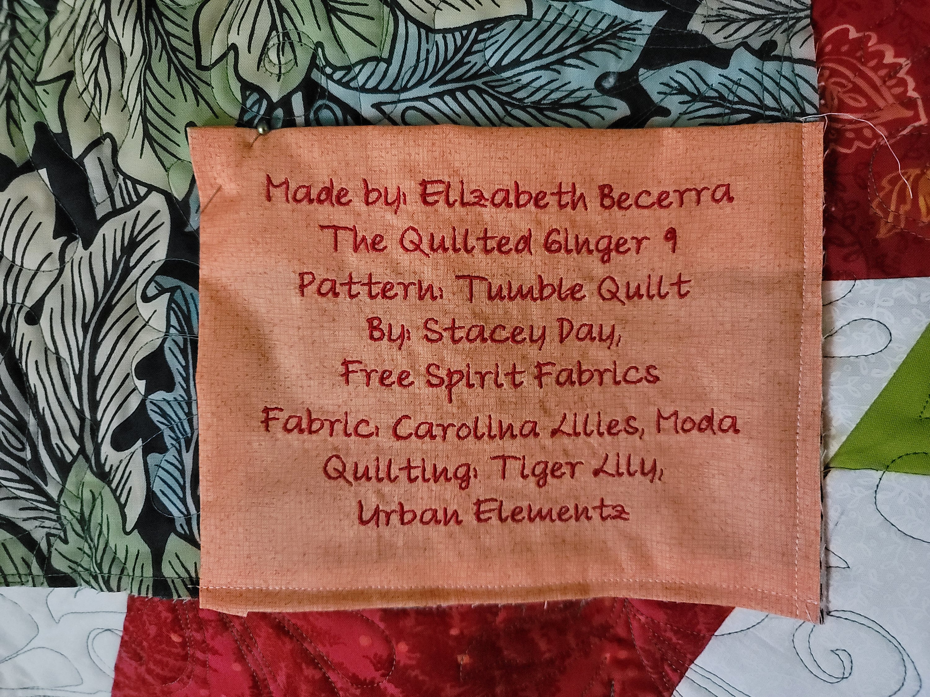 Custom Embroidered Quilt Labels Etsy