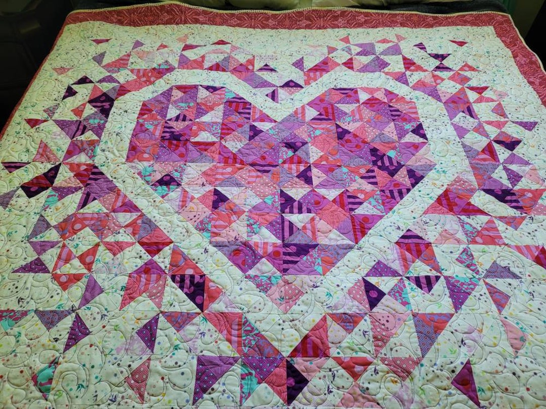 Exploding Heart Quilt Etsy