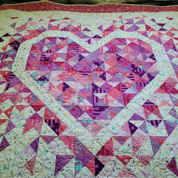 Exploding Heart Quilt Pattern Etsy