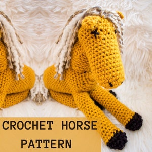 Crochet Horse Pattern // PDF Download // Baby Newborn Gift Pattern // Crochet Stuffed Animal Pattern