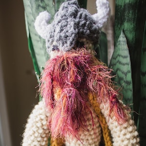 Viking Plush Stuffed Animal Crochet // Ready to Ship // Gifts