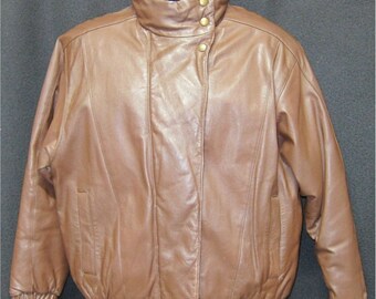 ジャケット・アウター 80s Eddie Bauer leather down jacket 80s Mサイズ Eddie Bauer leather down jacket