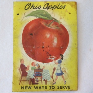 1947 Ohio Apples Pamphlet mit Rezepten von Ohio Apple Institute Inc 12 Seite 4x5 in