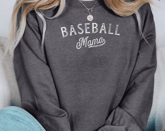 Baseball Mama Sweatshirt: Sporty Mom Pullover